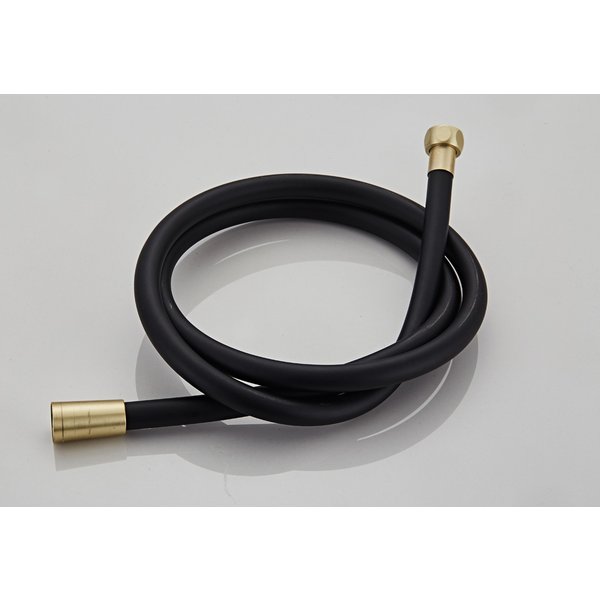 Saniclear Brass Pro doucheslang geborsteld messing mat zwart