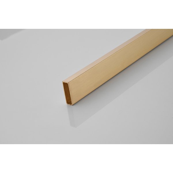Saniclear Brass stabilisatiestang 120cm geborsteld messing - mat goud inkortbaar