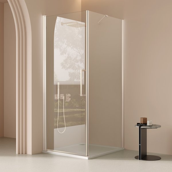 Saniclear Clearline douchecabine 80x80cm RVS