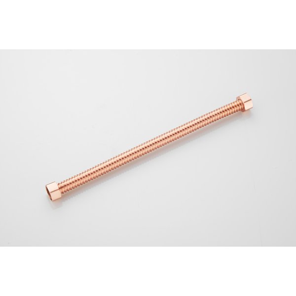 Saniclear Copper aansluitslang 30cm 1/2" x 1/2" koper geborsteld