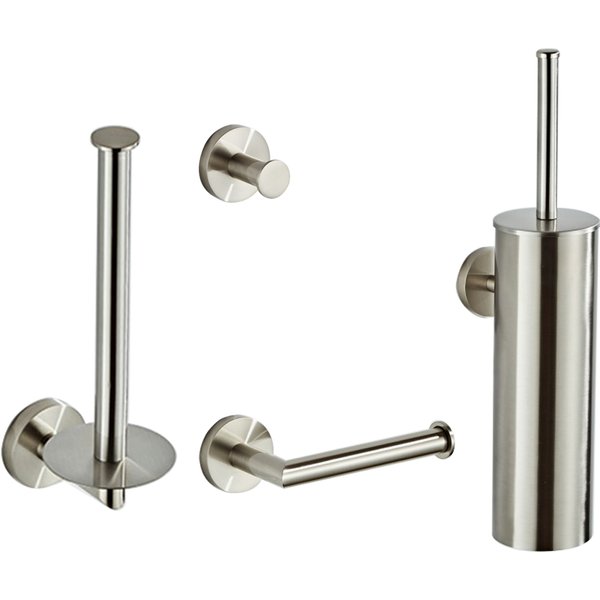 Saniclear Exclusive toilet accessoiresset 4-delig RVS