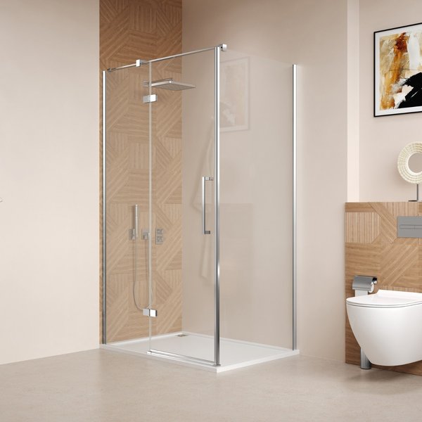 Saniclear Pure douchecabine 110x80cm chroom