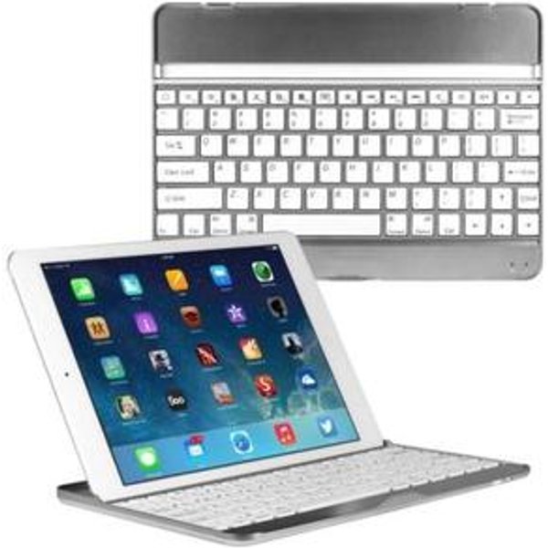Blue Ultra-Thin Wireless Bluetooth Keyboard for iPad Tablets