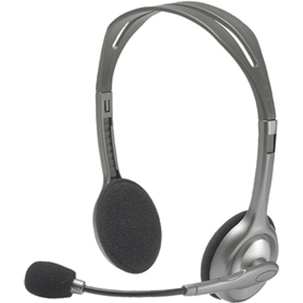 Logitech H110 Stereo Headset with Dual 3.5mm Audio Plugs