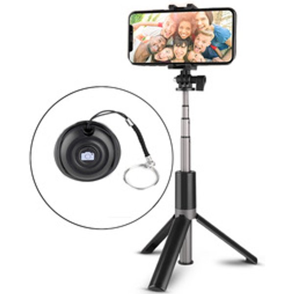 GoPro Adjustable Selfie Stick with Bluetooth Remote and Mini Tripod