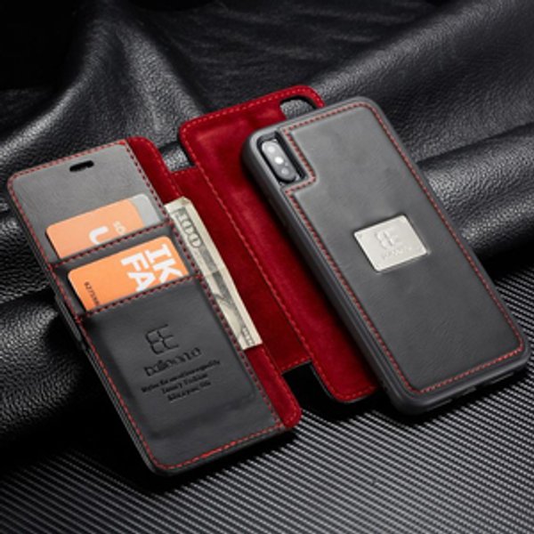 Magnetic Flip Card Slot Phone Cover for iPhone XS, XR, X, Max, 7, 8, 6s Plus
