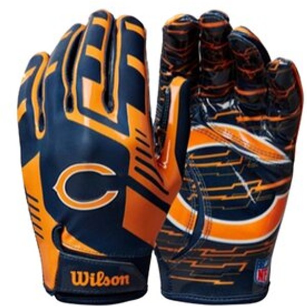Wilson NFL Stretch Fit Adult Receiver Handschuhe - Team Chicago Bears