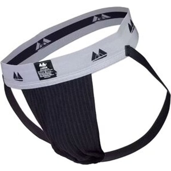Jockstrap 2" Tiefschutzhose, Waistband - schwarz-grau Gr. XL