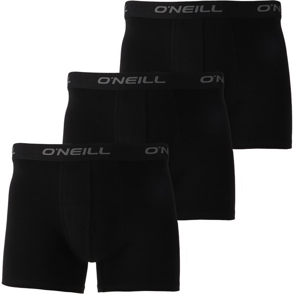Herren einfarbige Boxershorts aus Baumwolle - Schwarz - M - 3 Paar