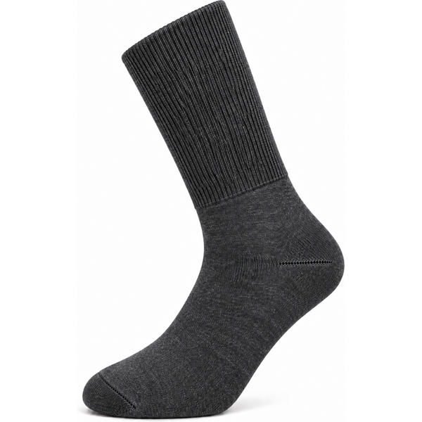 Unisex diabetes sokken Coolmax - Antraciet - 39-42 - 2 paar