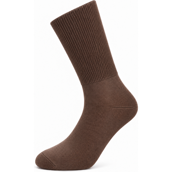 Unisex diabetes sokken Coolmax - Dark beige - 35-38 - 2 paar