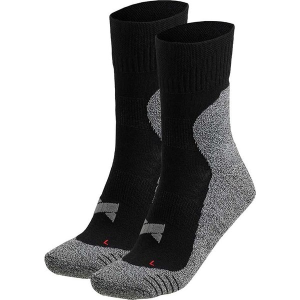 Halbhohe Sportsocken mit Coolmax – Schwarz – 35-38