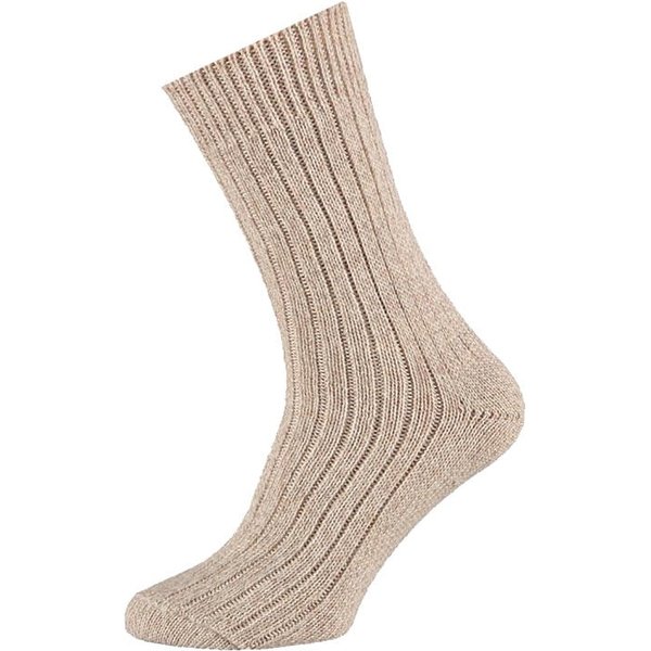 Wollarbeitsstrümpfe mit Meraklon – Beige – 48-50