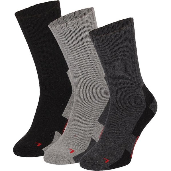 Thermo-Werksocken aus Wolle – Grau melange – 35-38