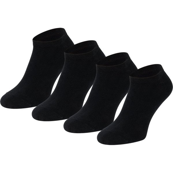 Sneakersocken aus biologischer Baumwolle – Schwarz – 39-42