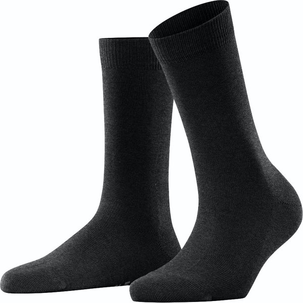 Familien Damensocken – Anthrazit meliert – 35-38