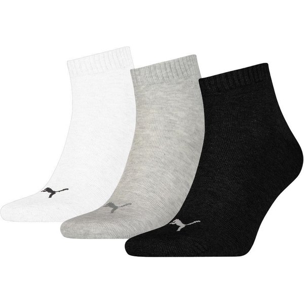 Halbhohe Socken aus weicher Baumwolle – Grau Weiß Schwarz – 35-38