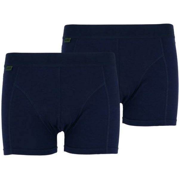 Boxershorts Basset Bambus 2er-Pack – Marine – L