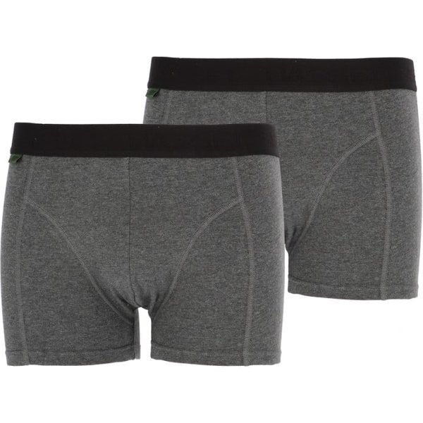 Boxershort Basset Bambus 2-Pack – Anthrazit Melange – M