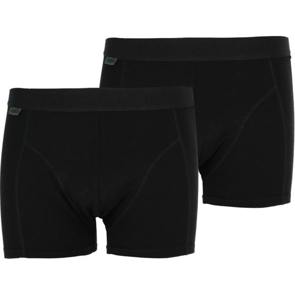 Boxershorts Basset Bambus 2er-Pack – Schwarz – XXL