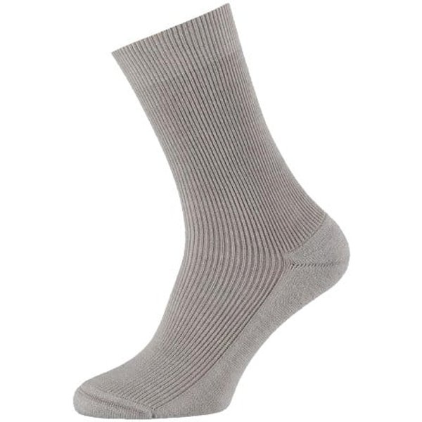 Wollherensocken mit Frotteesohle – Hellgrau melange – 45-47