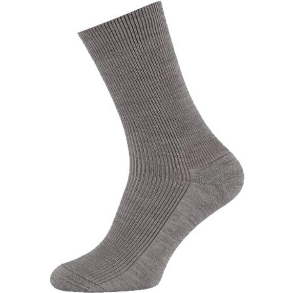 Wollherensocken mit Frotteesohle – Mittelgrau – 48-50