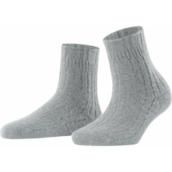 Bettsocken mit Rippen Damen Socken – Silber – 39-42