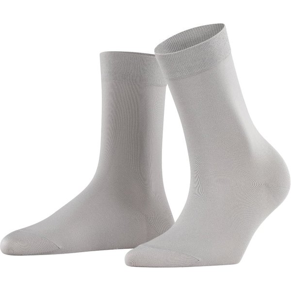 FALKE Baumwoll Touch Damen Socken – Silber – 35-38