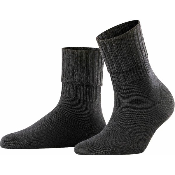 Damen Socken Strickungen mit Ripp – Schwarz – 39-42