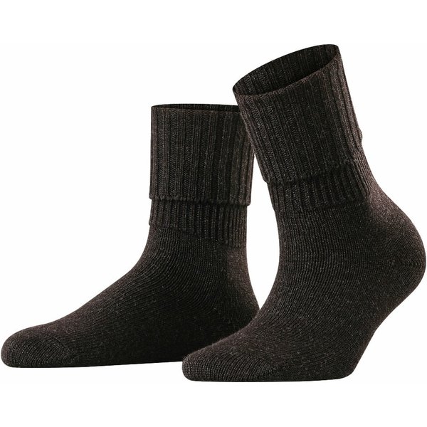 Damen Socken Striggings mit Ripp – Anthrazit-Melange – 35-38