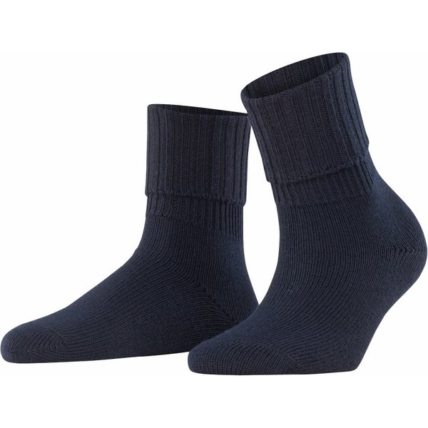 Damen Socken Strick mit Ripp – Dunkelmarine – 35-38