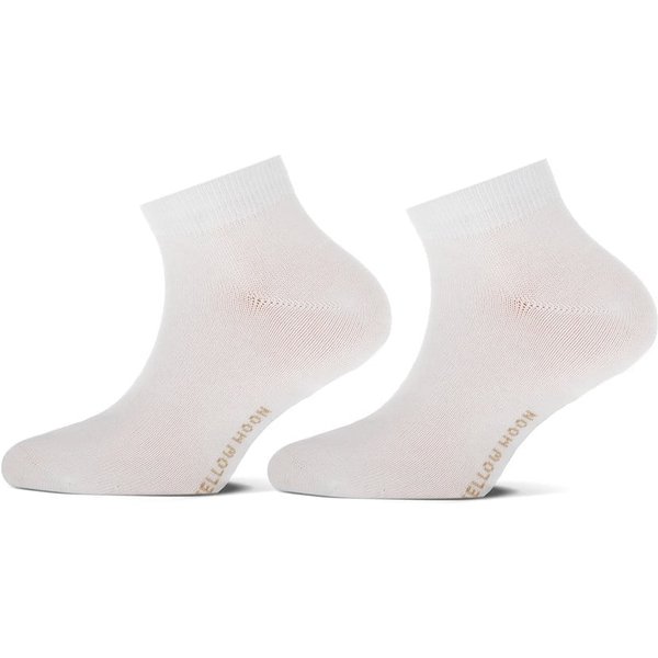 Baumwoll-Kindersneakersocken – Weiß – 19-22