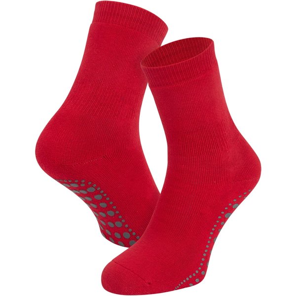 Antirutsch-Socken aus Baumwolle – Rot – 35-38