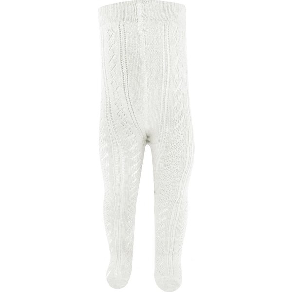 Kinderstrumpfhose aus Baumwolle Ajour – Latte – 68