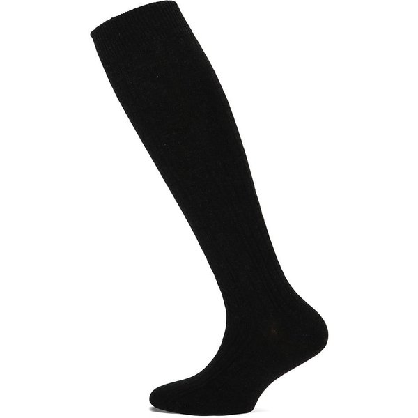 Kniestrumpf YM Kabel – Schwarz Mel. – 31-34