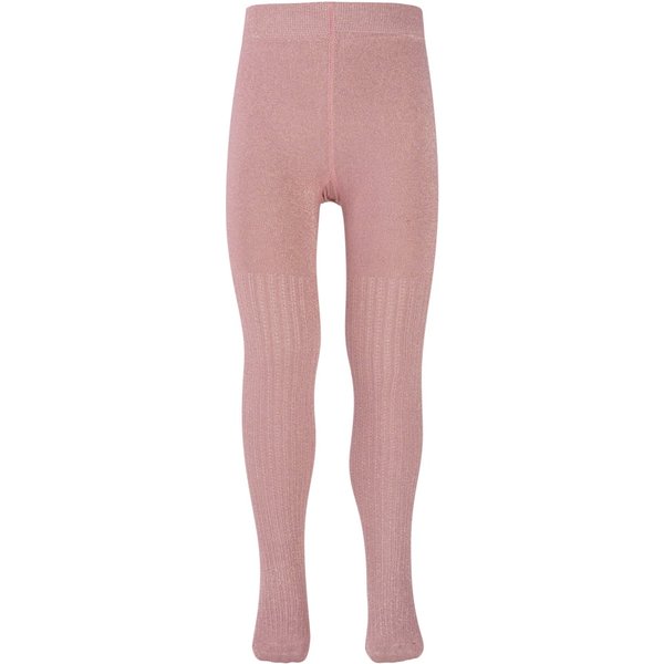 Glitzer Kinderstrumpfhose mit Ajour – Braun scin – 134-146