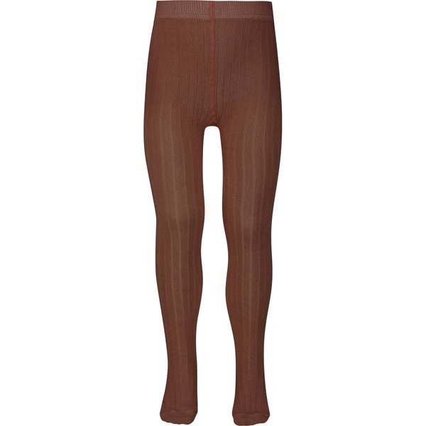 Ripp-Strumpfhose aus Baumwolle – Kupfer – 80-86