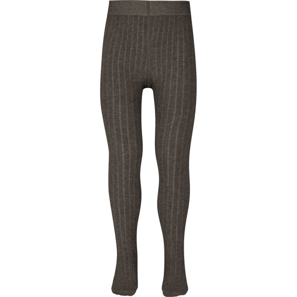 Ripp Kinderstrumpfhose aus Baumwolle – Mocca – 92-98