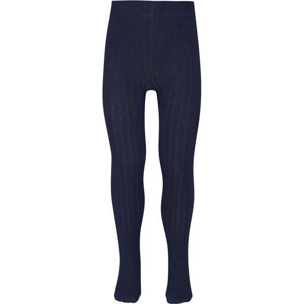 Ripp-Kinderstrumpfhose aus Baumwolle – Marine – 92-98