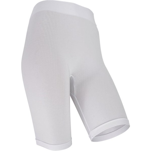 Nahtlose kurze Leggings mit Komfortbund – Weiß – XXXL