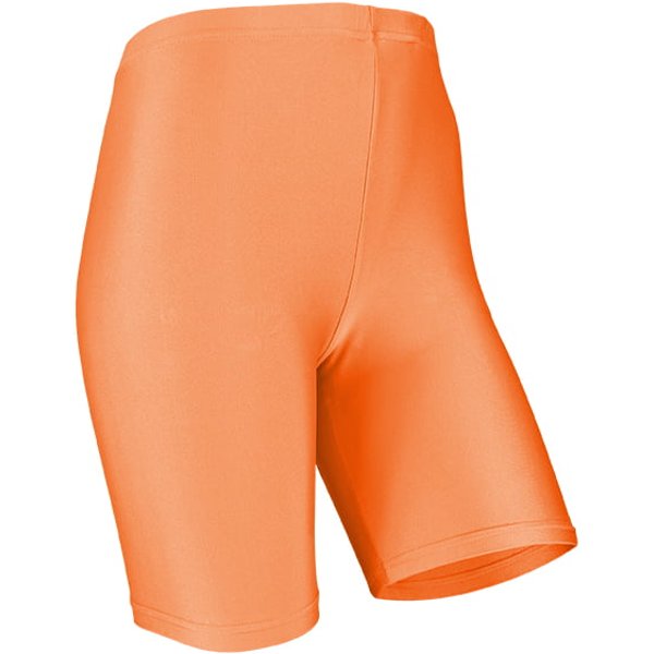 Damen Short Leggings glänzend – Pfirsich – S-M