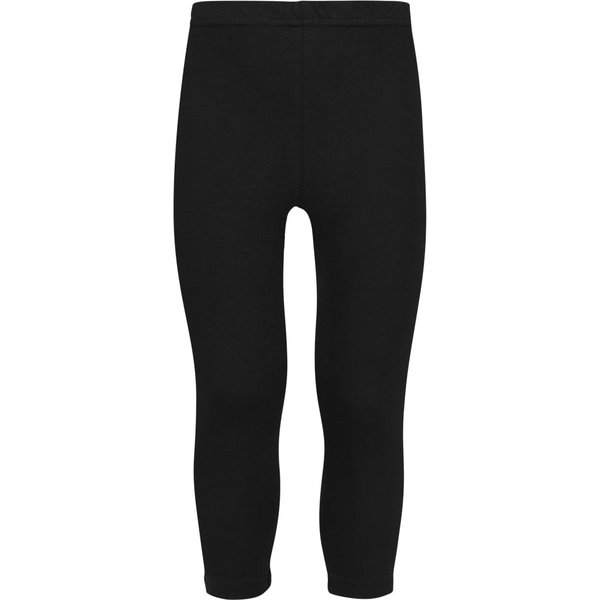 Lange Kinderleggings aus Baumwolle – Schwarz – 92-98