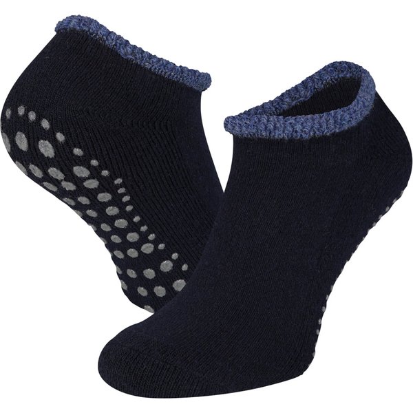 Antirutsch Wollpantoffelsocken – Marine – 43-46