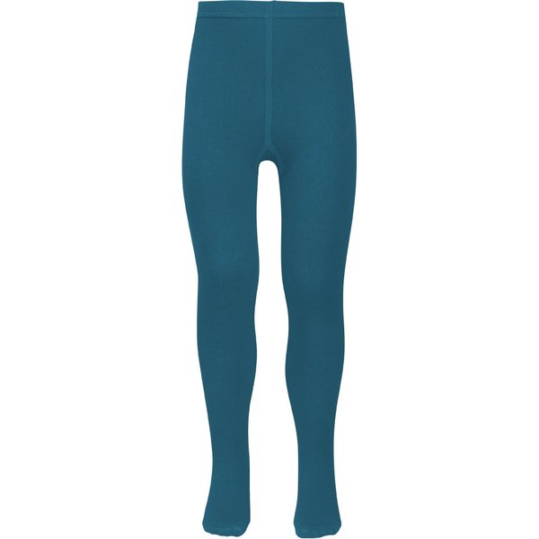 Kinderstrumpfhose aus Baumwolle – Petrolblau – 122-128