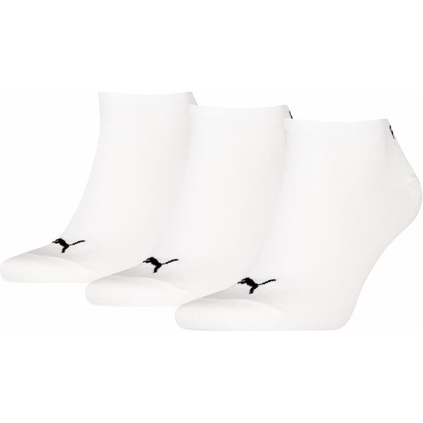 Unisex Sneaker schlicht 3er-Pack – Weiß – 43-46