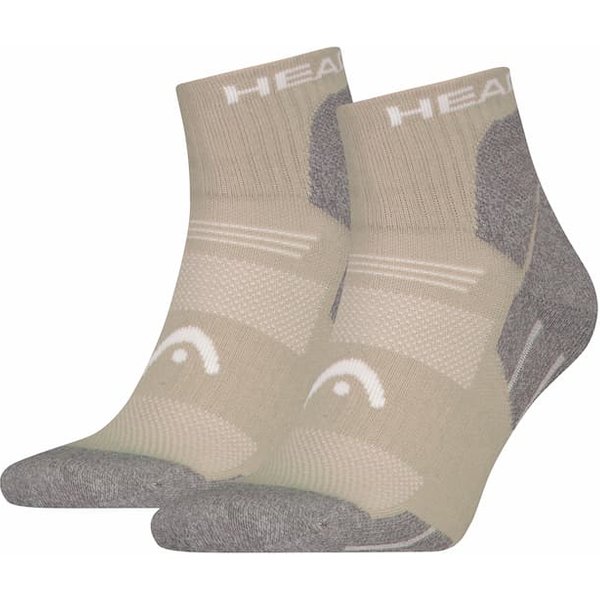 Unisex Wandersocken 2er-Pack – Taupe – 39-42