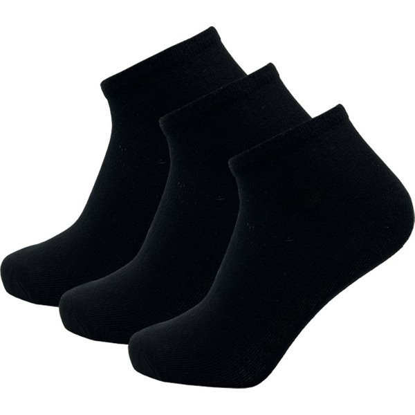 Sneakersocken 3 Paar – Schwarz – 39-42