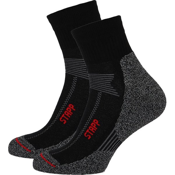 Unisex Socken Quarter Boston Techno – Schwarz – 43-46