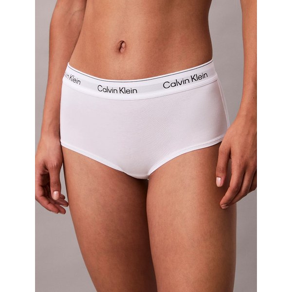 Boyshort aus Baumwolle und Modal - Weiß - M
