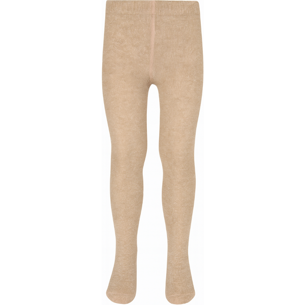 Mädchen Baumwollstrumpfhose mit Glitzer - Beige - 86-92